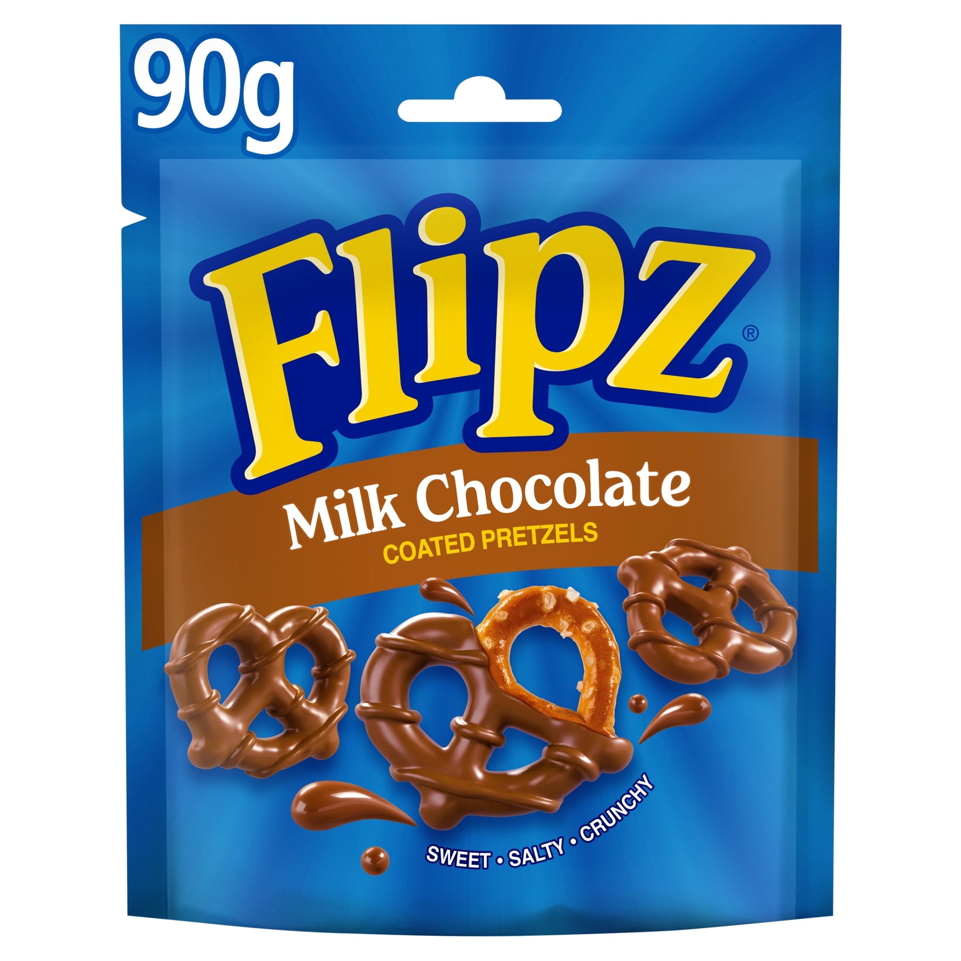 Flipz Milk Chocolate Coated Pretzels 90G — image 1
