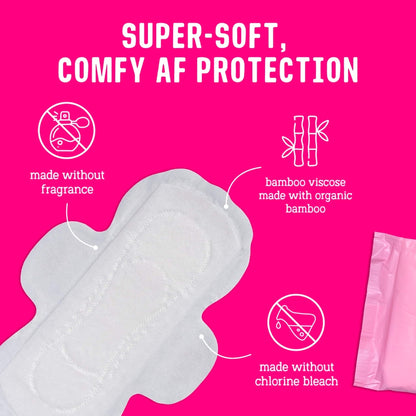 Flo Bamboo Day Period Pads with Wings 16 Pads — image 2