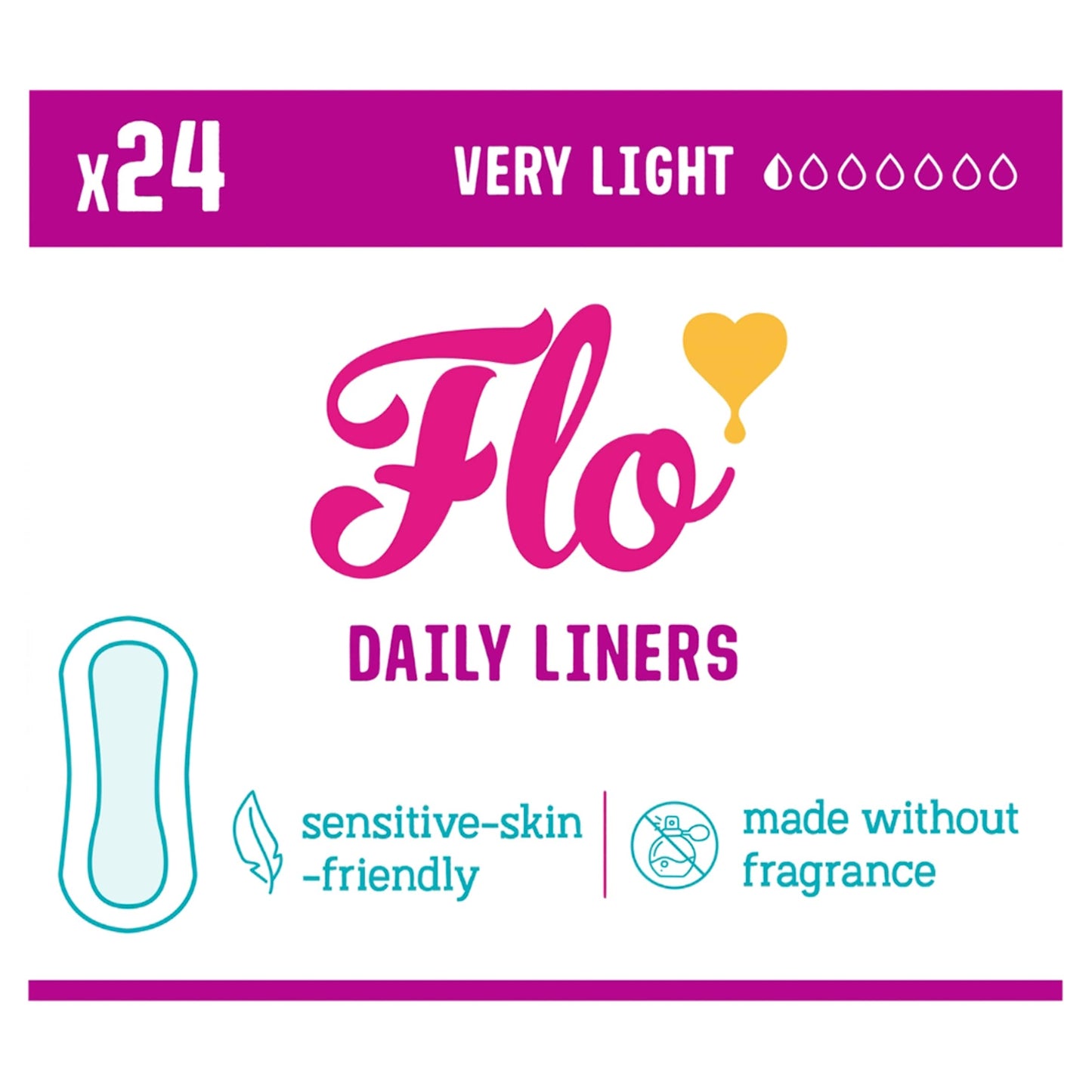 Flo Wrapped & Ultra Thin Bamboo Liners 24 Pack — image 1