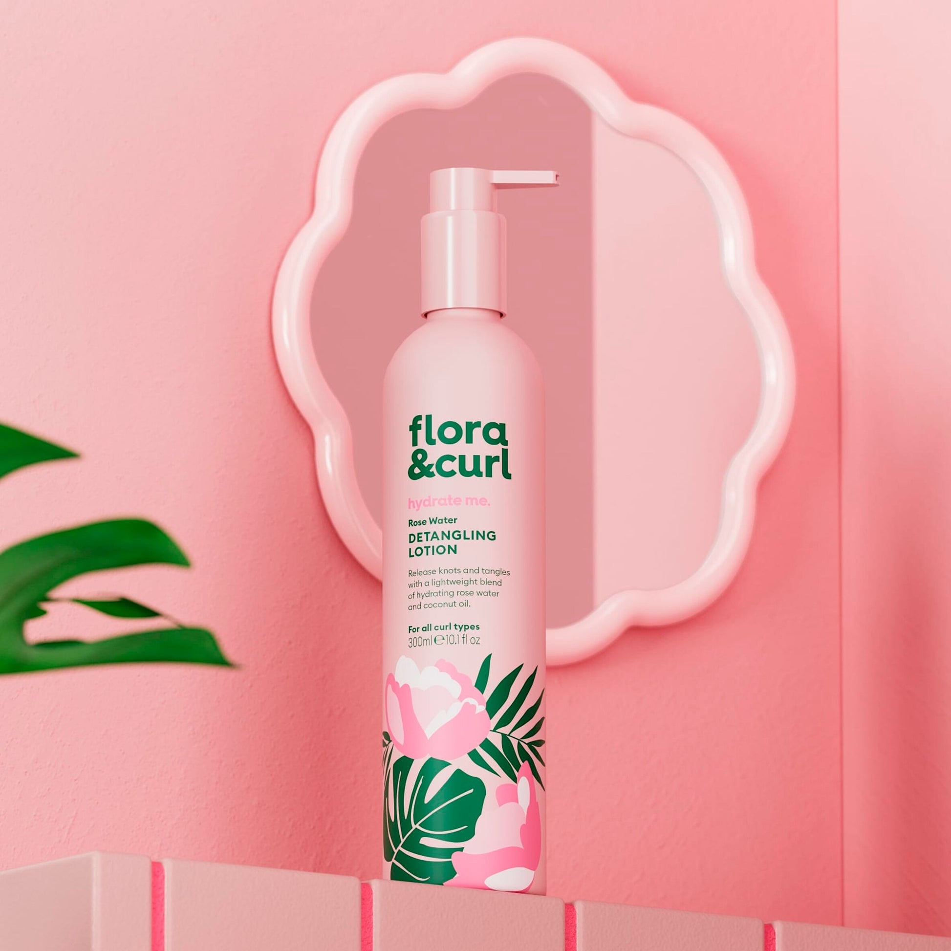 Flora & Curl Rose Water Detangling Lotion 300ml — image 3