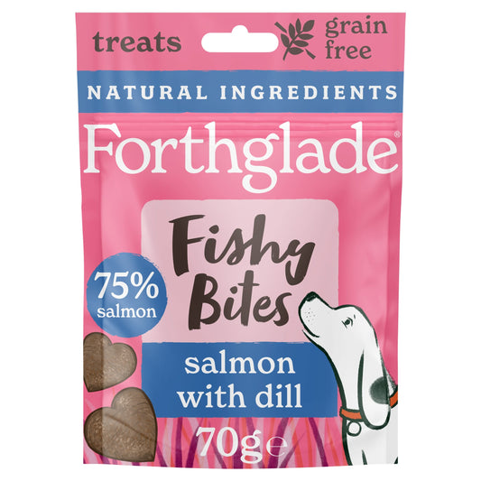 Forthglade Fishy Bites Salmon with Dill Dog Treats 70g — image 1