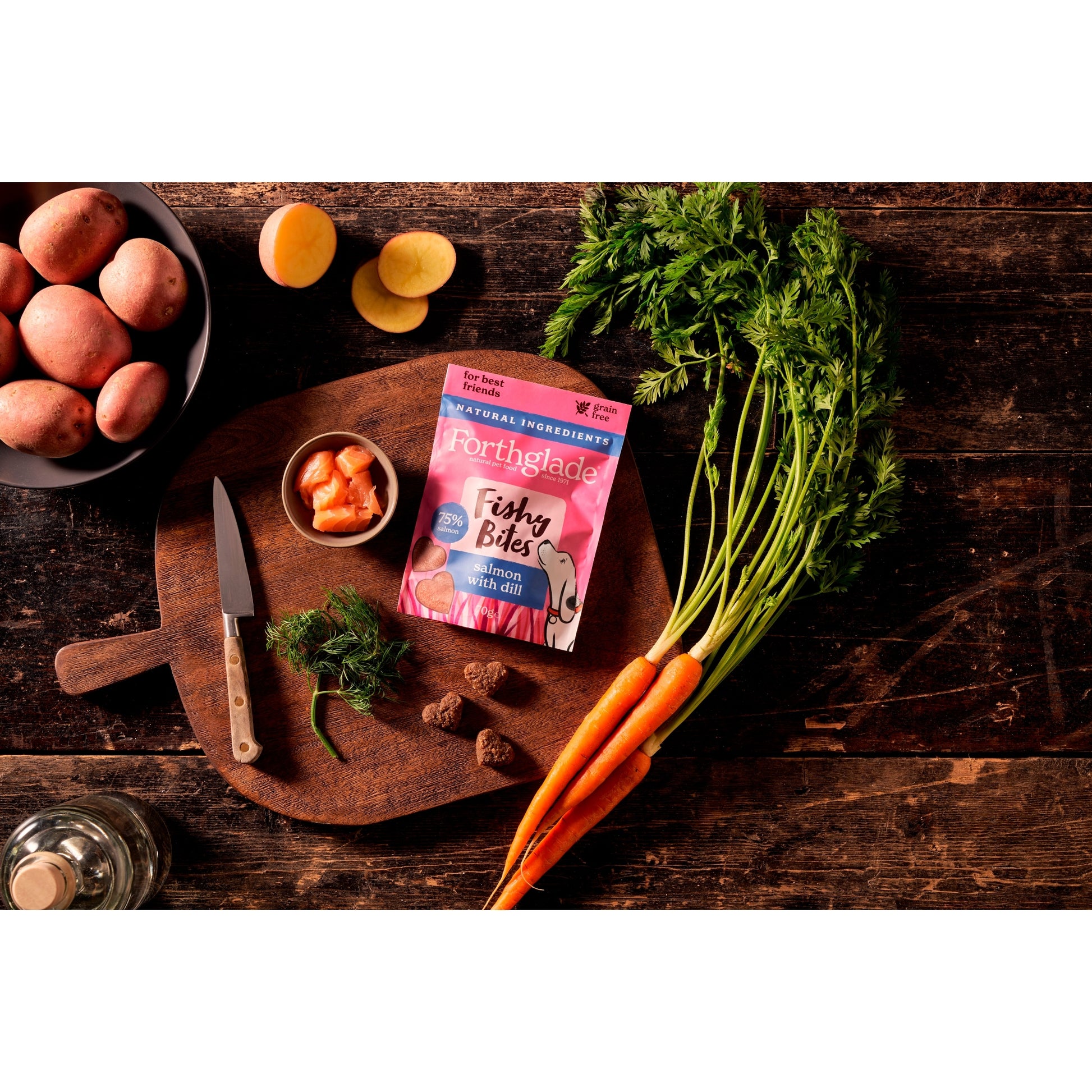 Forthglade Fishy Bites Salmon with Dill Dog Treats 70g — image 4