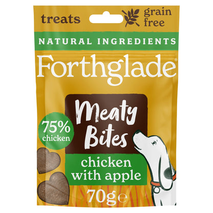Forthglade Meaty Bites Chicken with Apple Dog Treats 70g — image 1