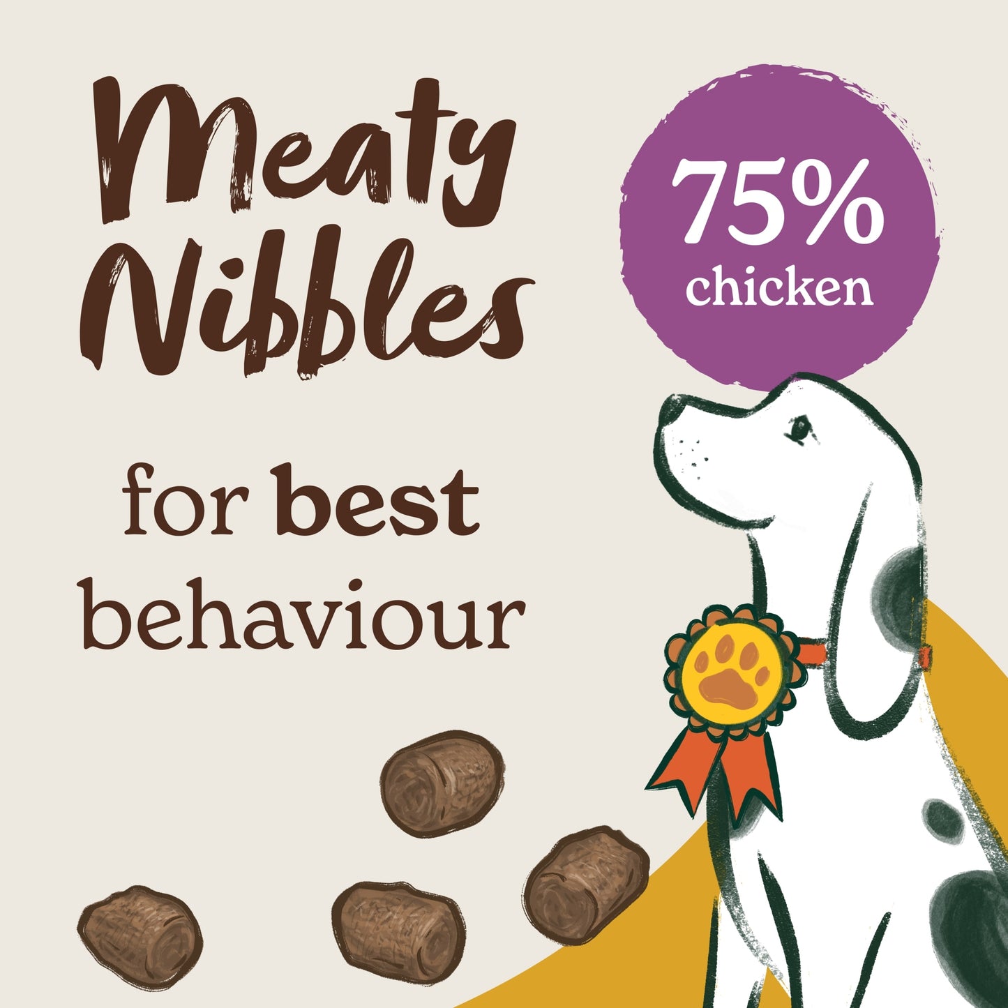 Forthglade Meaty Nibbles Chicken & Liver Dog Treats 70g — image 2