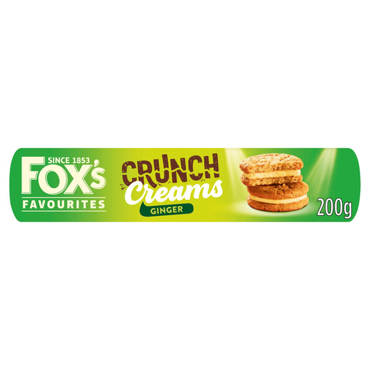 Fox's Favourites Crunch Creams Biscuits - Ginger 200g — image 1