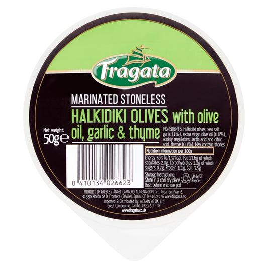 Fragata Halkidiki Olives With Garlic & Thyme 50G — image 1