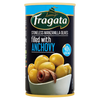 Fragata Low Salt Anchovy Stuffed Olives 350G — image 1