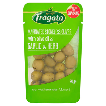 Fragata Marinated Stoneless Olives with Olive Oil & Garlic & Herbs — image 1