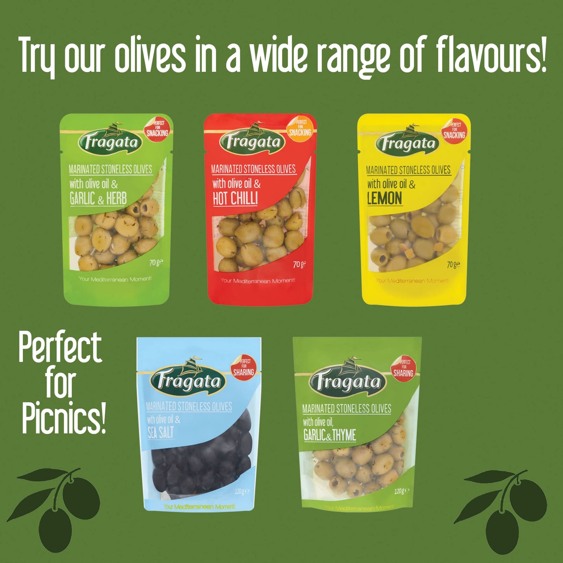 Fragata Marinated Stoneless Olives with Olive Oil & Hot Chilli 70g — image 5