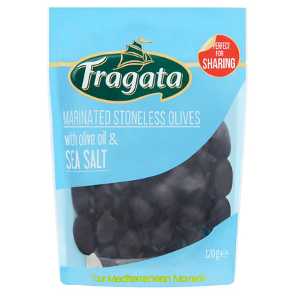 Fragata Marinated Stoneless Olives with Olive Oil & Sea Salt 120g — image 1