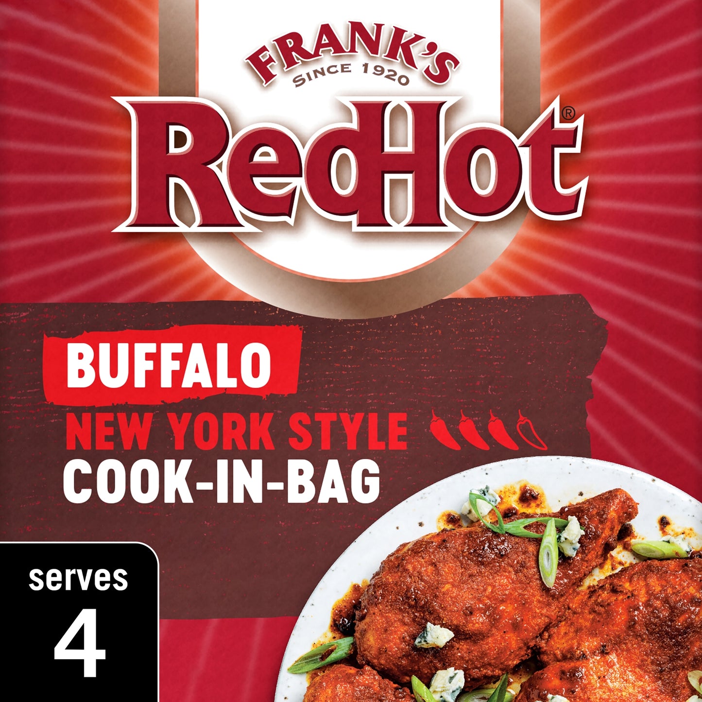 Frank's RedHot Buffalo New York Style Cook-In-Bag 25G — image 1