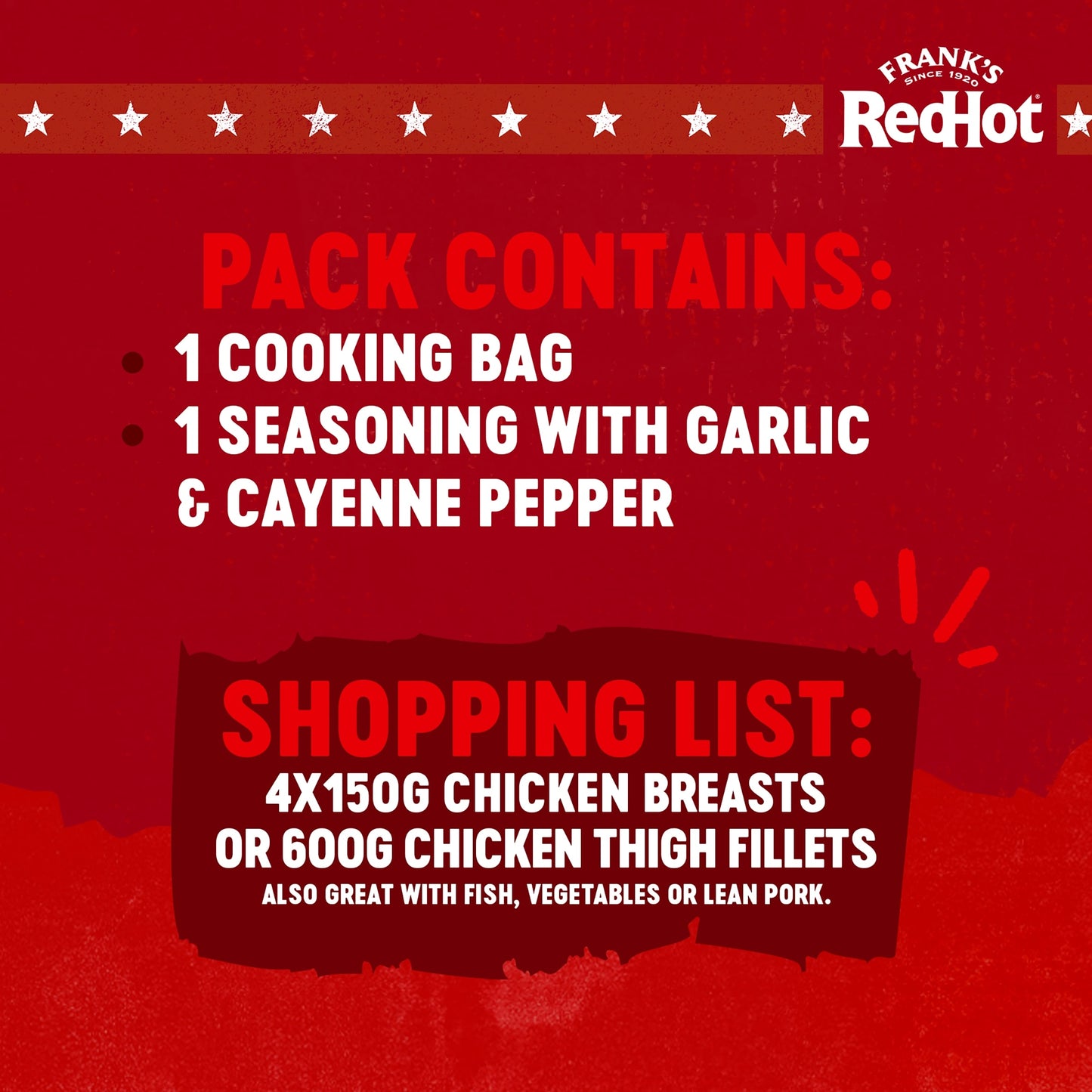 Frank's RedHot Buffalo New York Style Cook-In-Bag 25G — image 3
