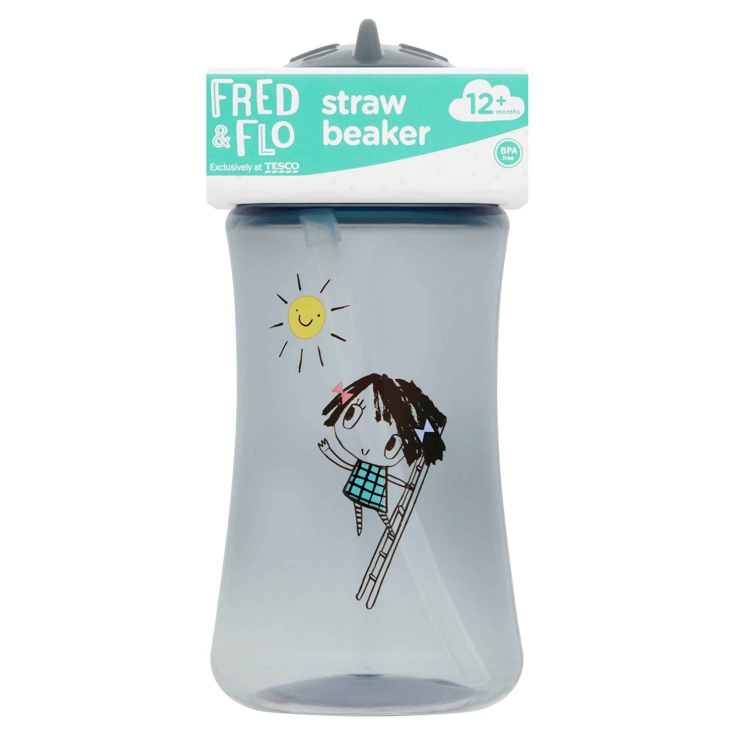 FRED & FLO Straw Beaker 380ml