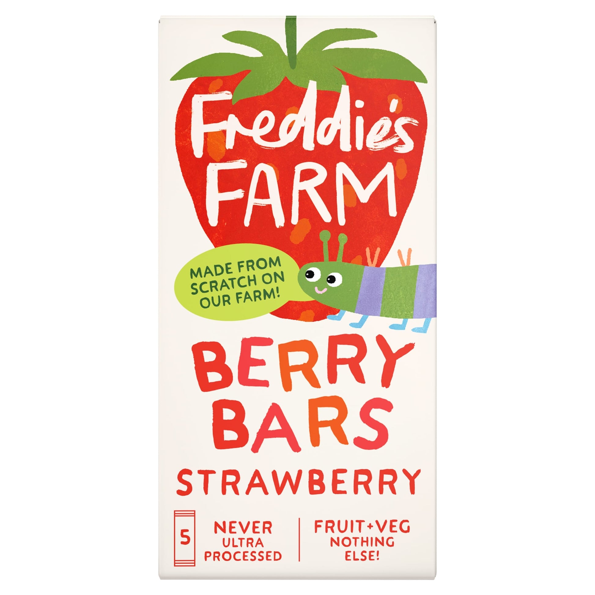 Freddie's Farm Berry Bars - Strawberry 5 x 20g — image 1