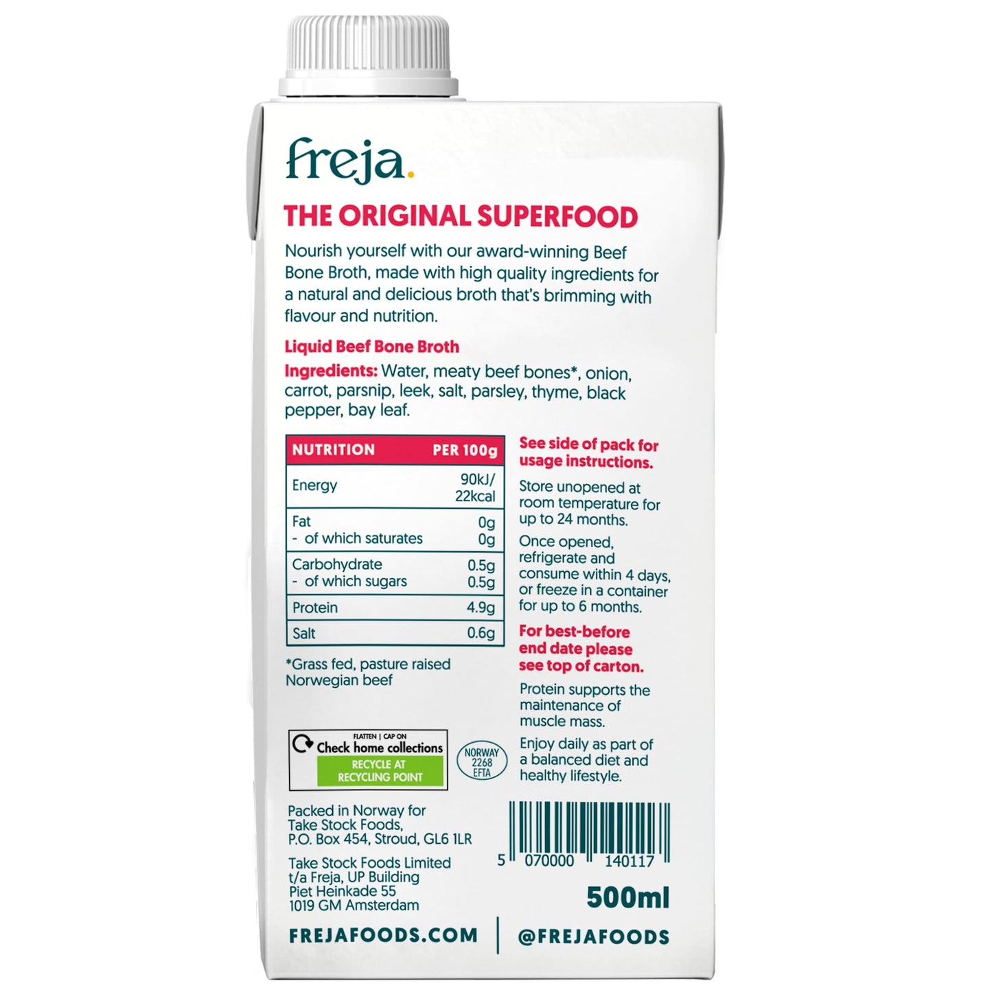 Freja Beef Bone Broth 500ml — image 3
