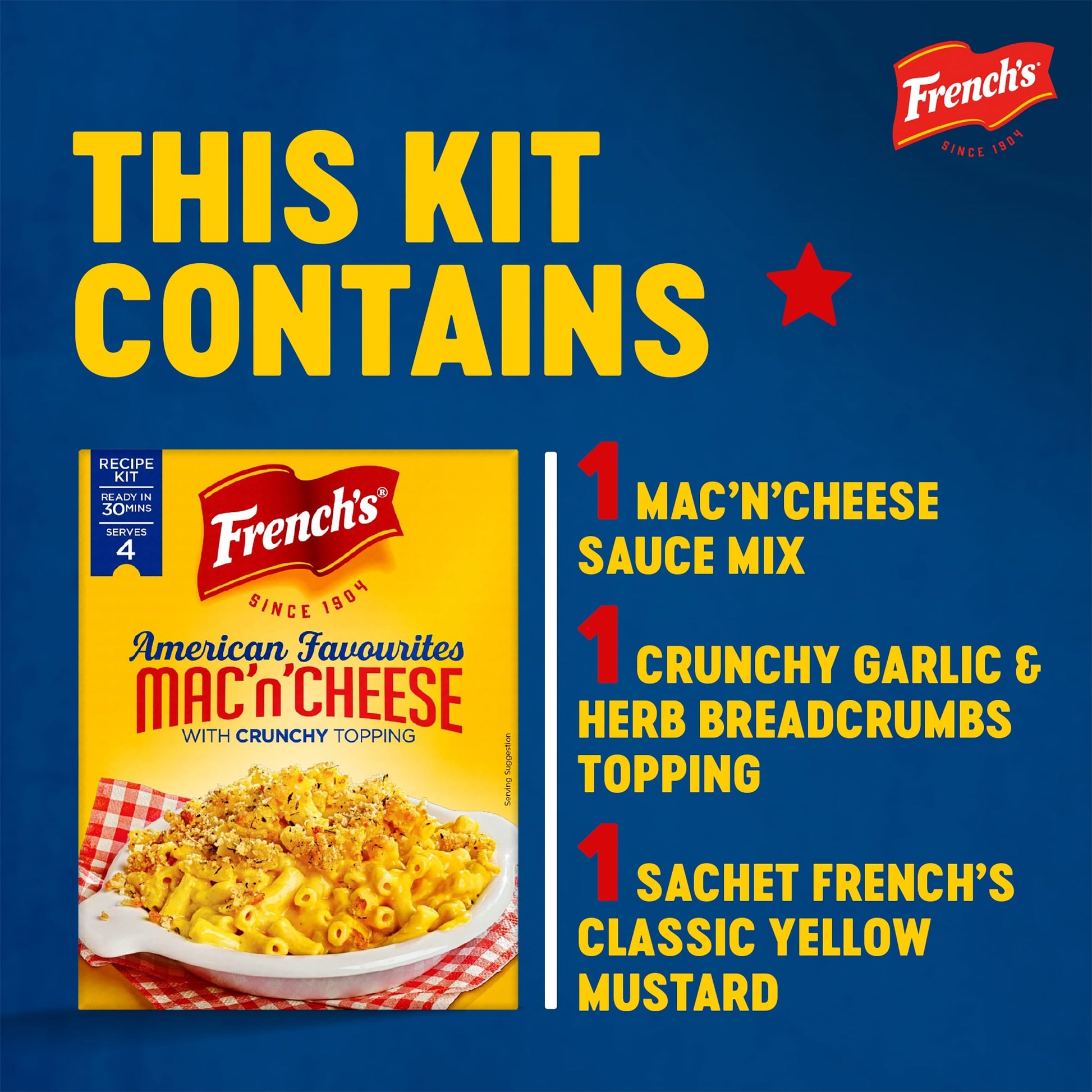 French's Mac 'n' Cheese with Crunchy Topping Recipe Kit 115G — image 3