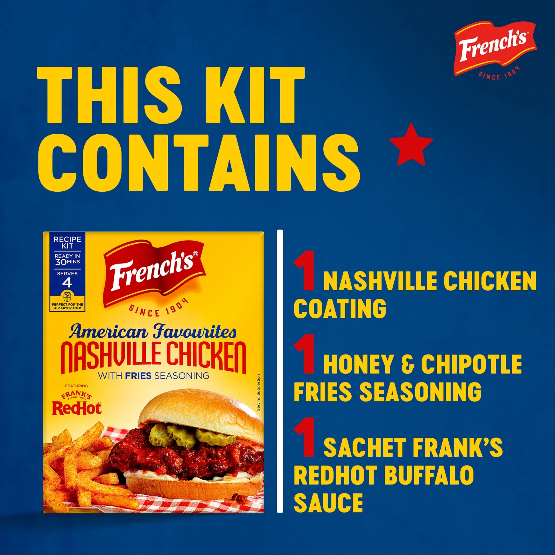 French's Nashville Chicken with Fries Seasoning Recipe Kit 105G — image 3
