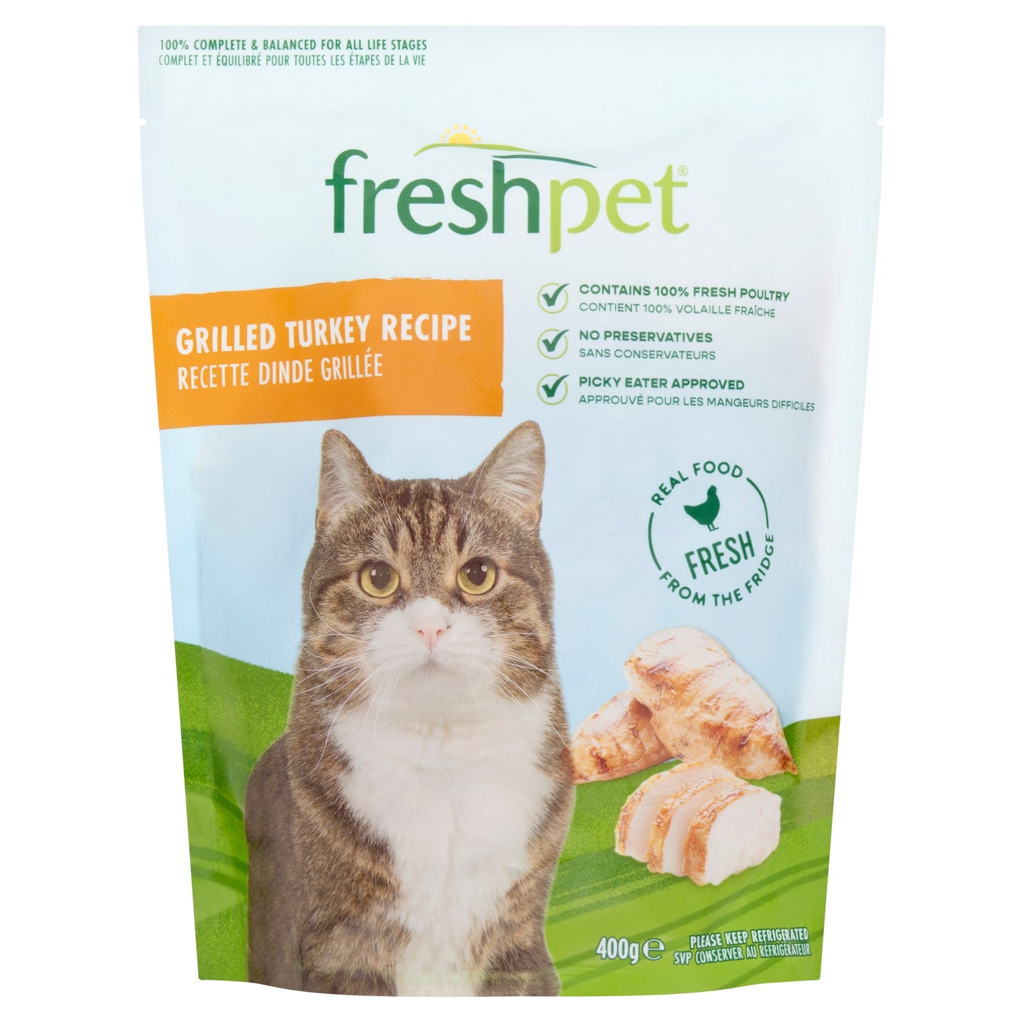 Freshpet Grilled Turkey Fresh Cat Food 400g — image 1
