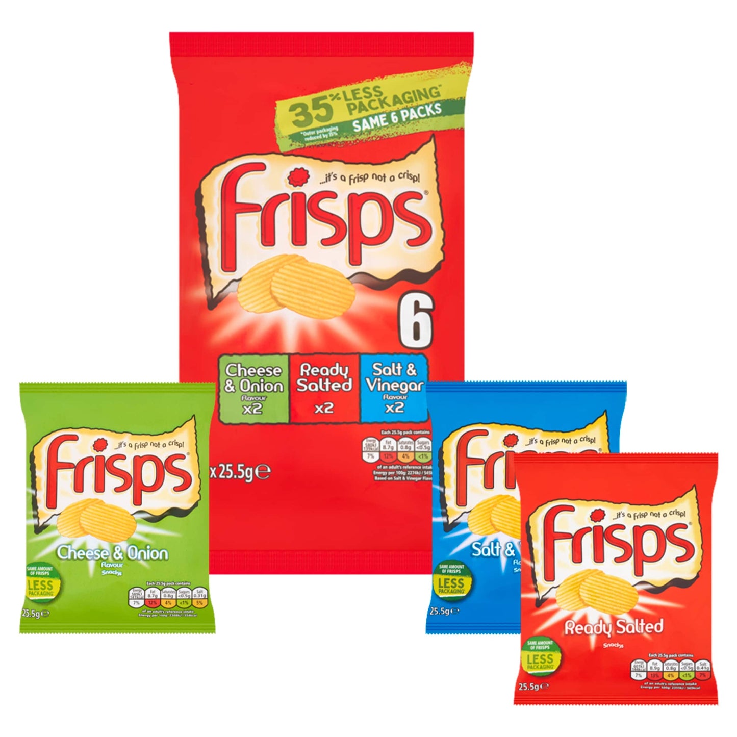 Frisps Assorted Crisps 6X25.5G — image 2