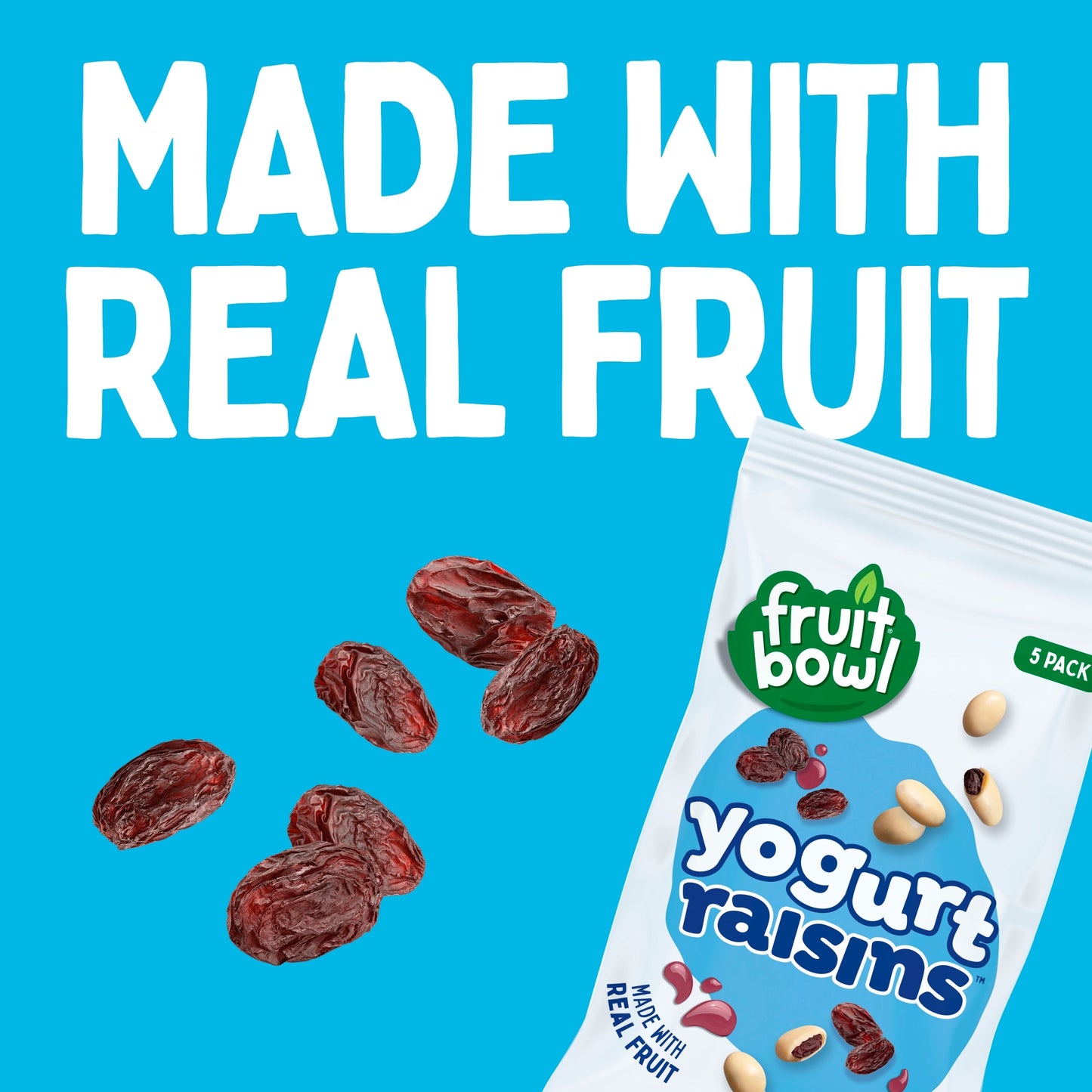 Fruit Bowl Juicy Yogurt Raisins 5 x 21g — image 2