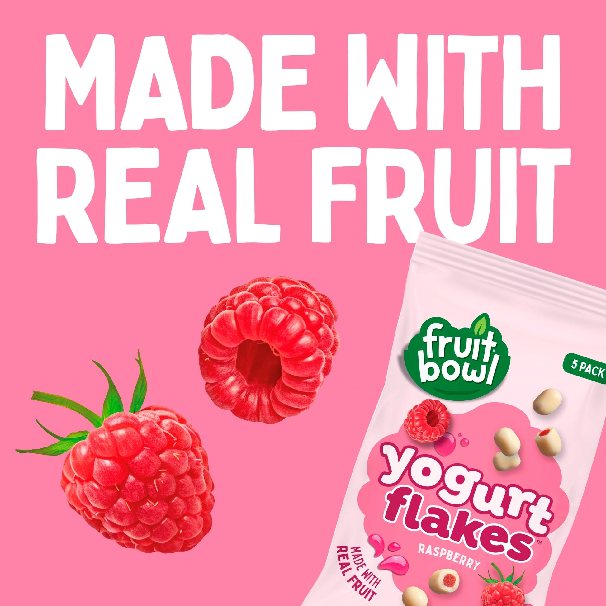 Fruit Bowl Raspberry Yogurt Flakes 5 x 18g — image 4