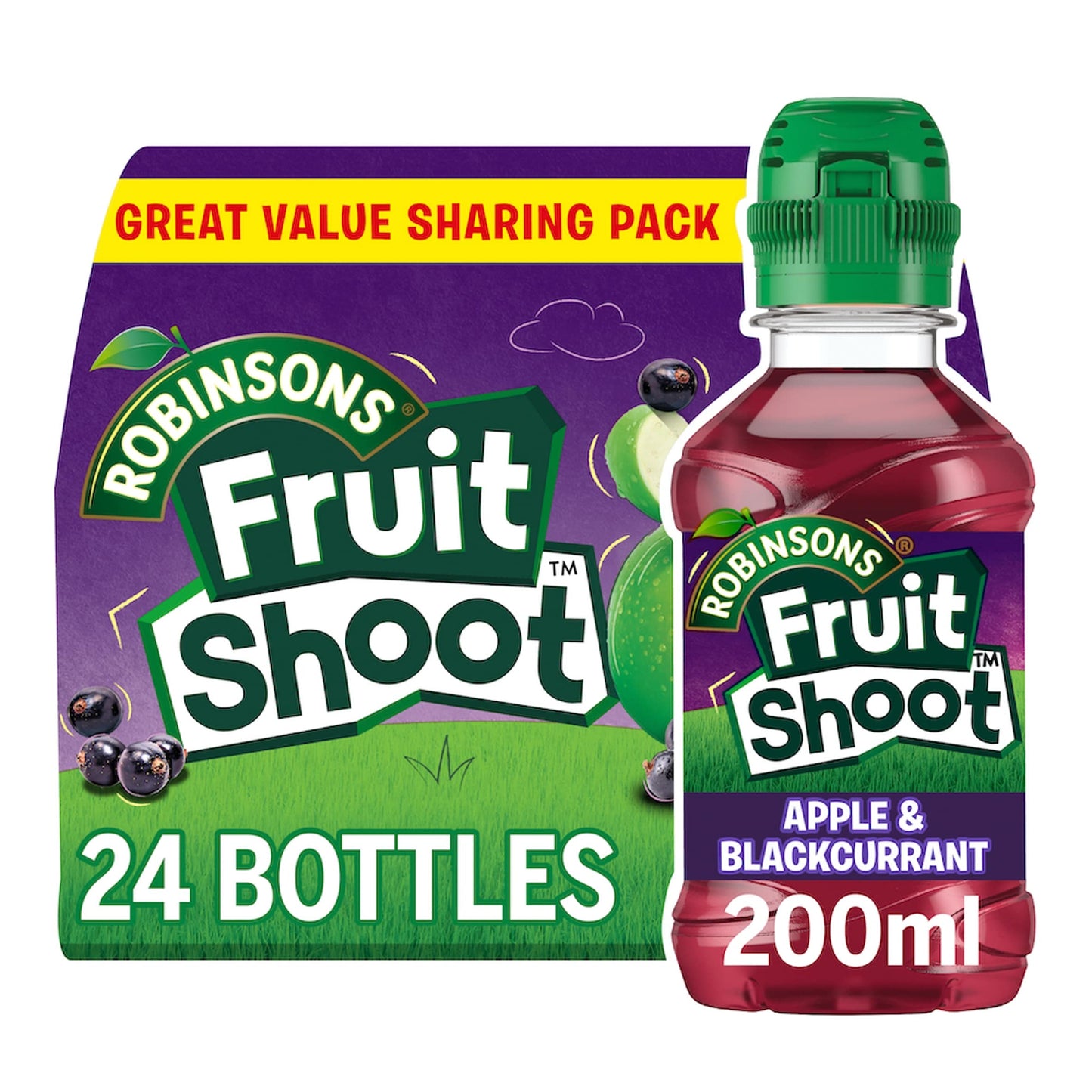 Fruit Shoot Apple & Blackcurrant Kids Juice Drink 24x200ml — image 1