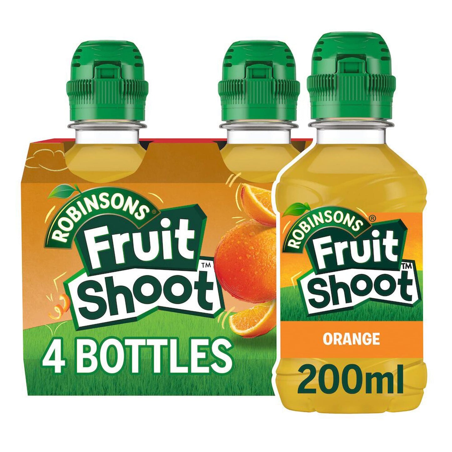 Fruit Shoot Orange Kids Juice Drink 4x200ml — image 1