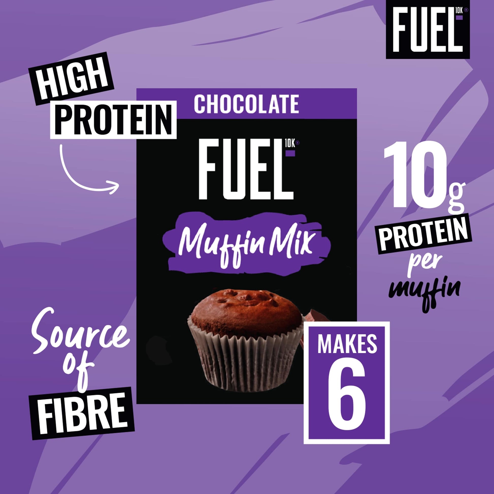 FUEL10K Baking High Protein Chocolate Muffin Cake Mix 150g — image 3