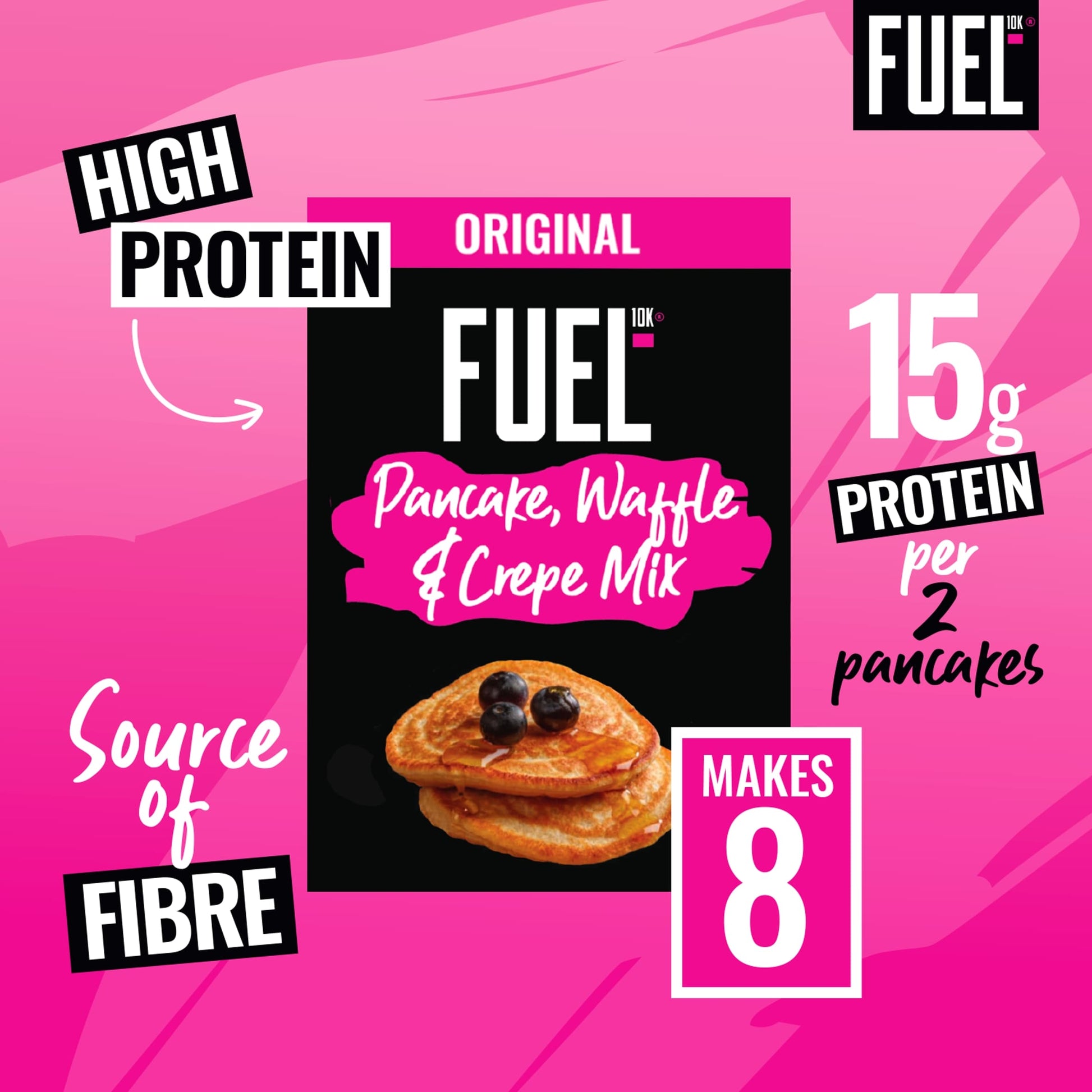 FUEL10K Baking High Protein Pancake, Waffle & Crepe Mix 200g — image 3