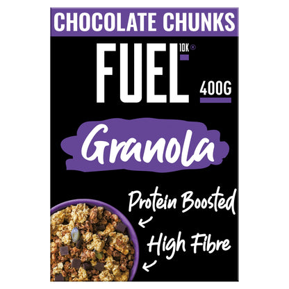 FUEL10K Chocolate Chunks Protein Granola Breakfast Cereal 400g — image 1