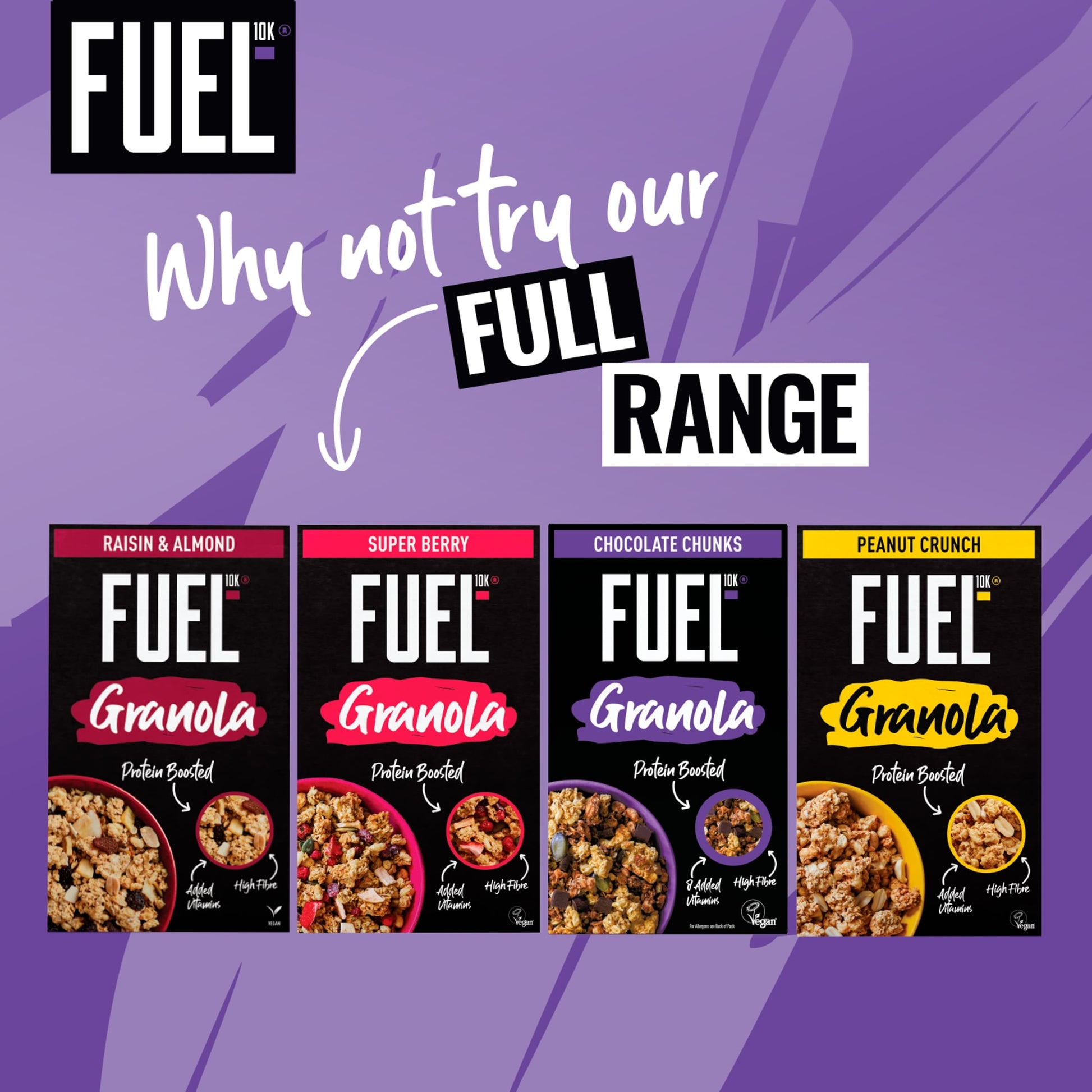 FUEL10K Chocolate Chunks Protein Granola Breakfast Cereal 400g — image 5