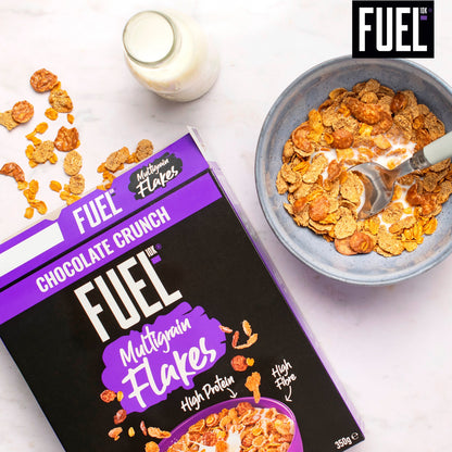 FUEL10K Chocolate Multigrain Flakes High Protein Breakfast Cereal 350g — image 3