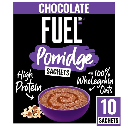FUEL10K Chocolate Protein Porridge Oat Cereal Sachets 10x36g — image 1