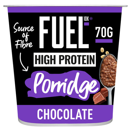 FUEL10K High Protein Chocolate Porridge Oat Cereal Pot 70g — image 1