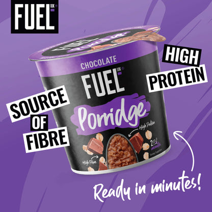 FUEL10K High Protein Chocolate Porridge Oat Cereal Pot 70g — image 2