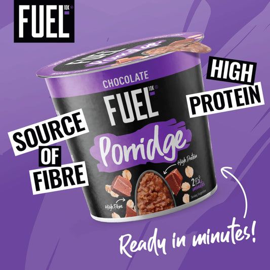 FUEL10K High Protein Chocolate Porridge Oat Cereal Pot 70g — image 2