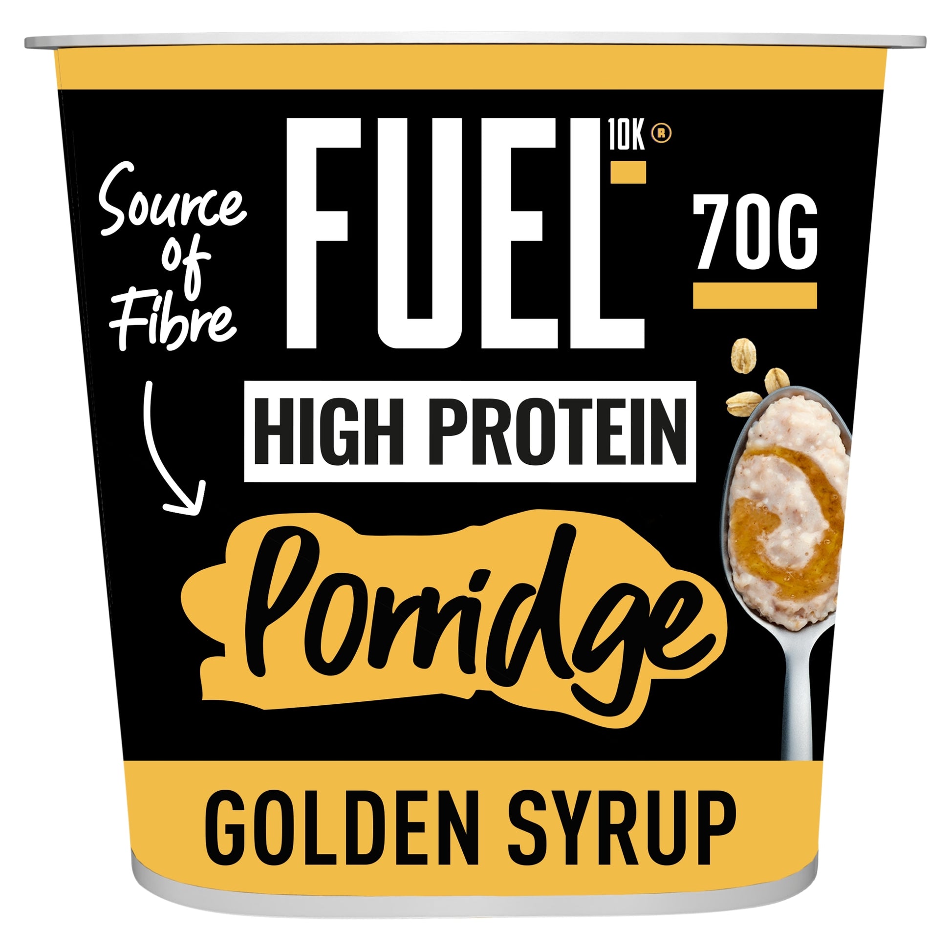 FUEL10K High Protein Golden Syrup Porridge Oat Cereal Pot 70g — image 1