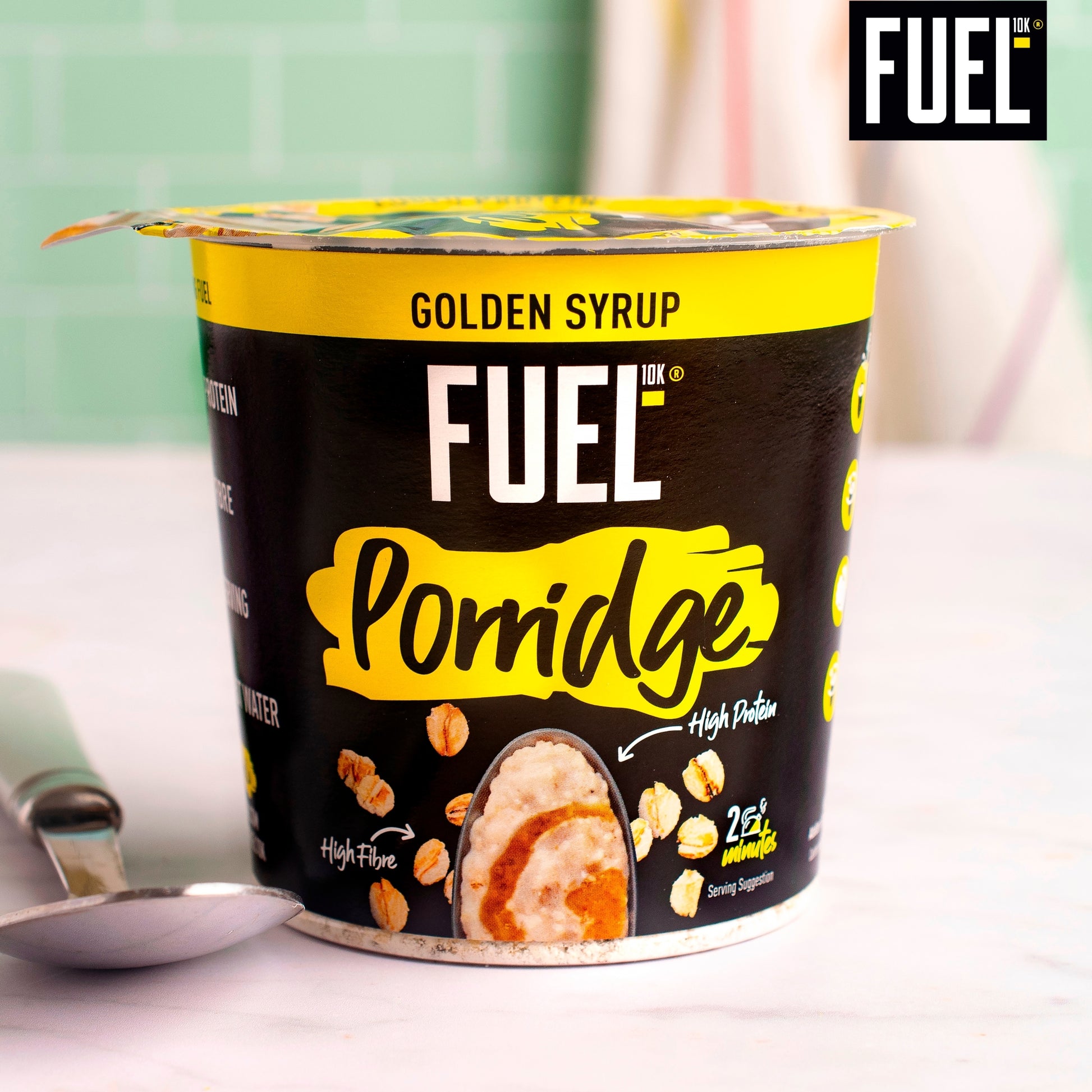 FUEL10K High Protein Golden Syrup Porridge Oat Cereal Pot 70g — image 4