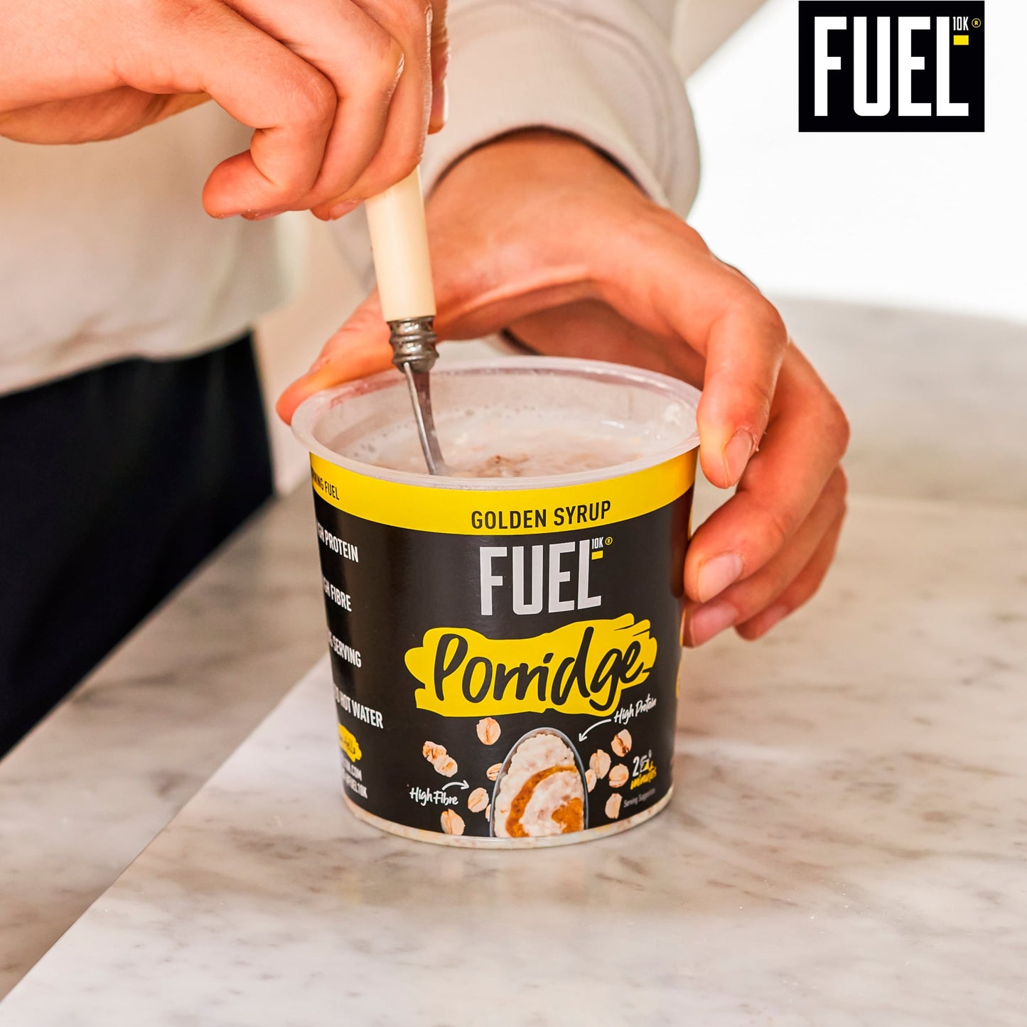 FUEL10K High Protein Golden Syrup Porridge Oat Cereal Pot 70g — image 5