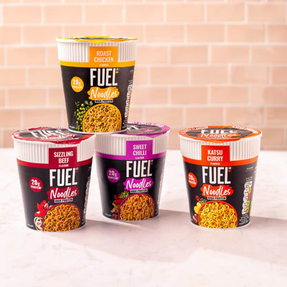 FUEL10K High Protein Sizzling Beef Instant Noodles Snack Pot 87g — image 3