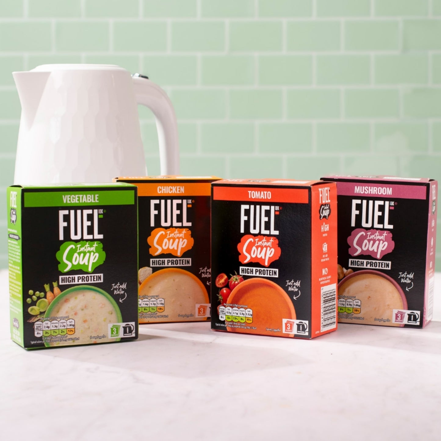 FUEL10K High Protein Tomato Instant Cup Soup 3 Packet 88g — image 4