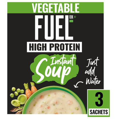 FUEL10K High Protein Vegetable Instant Cup Soup 3 Packet 65g — image 1