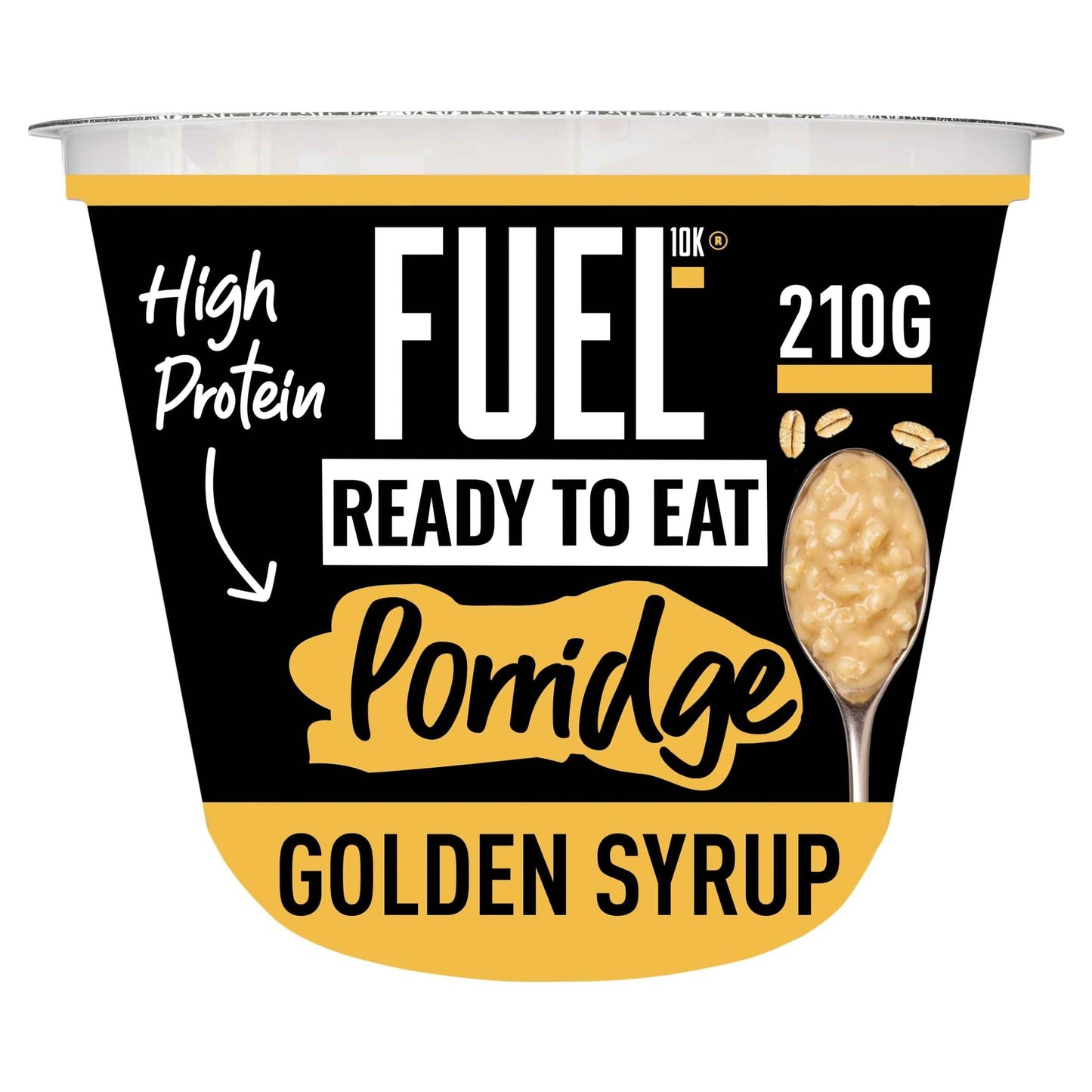 FUEL10k Ready To Eat Golden Syrup Flavour Oat High Protein Porridge