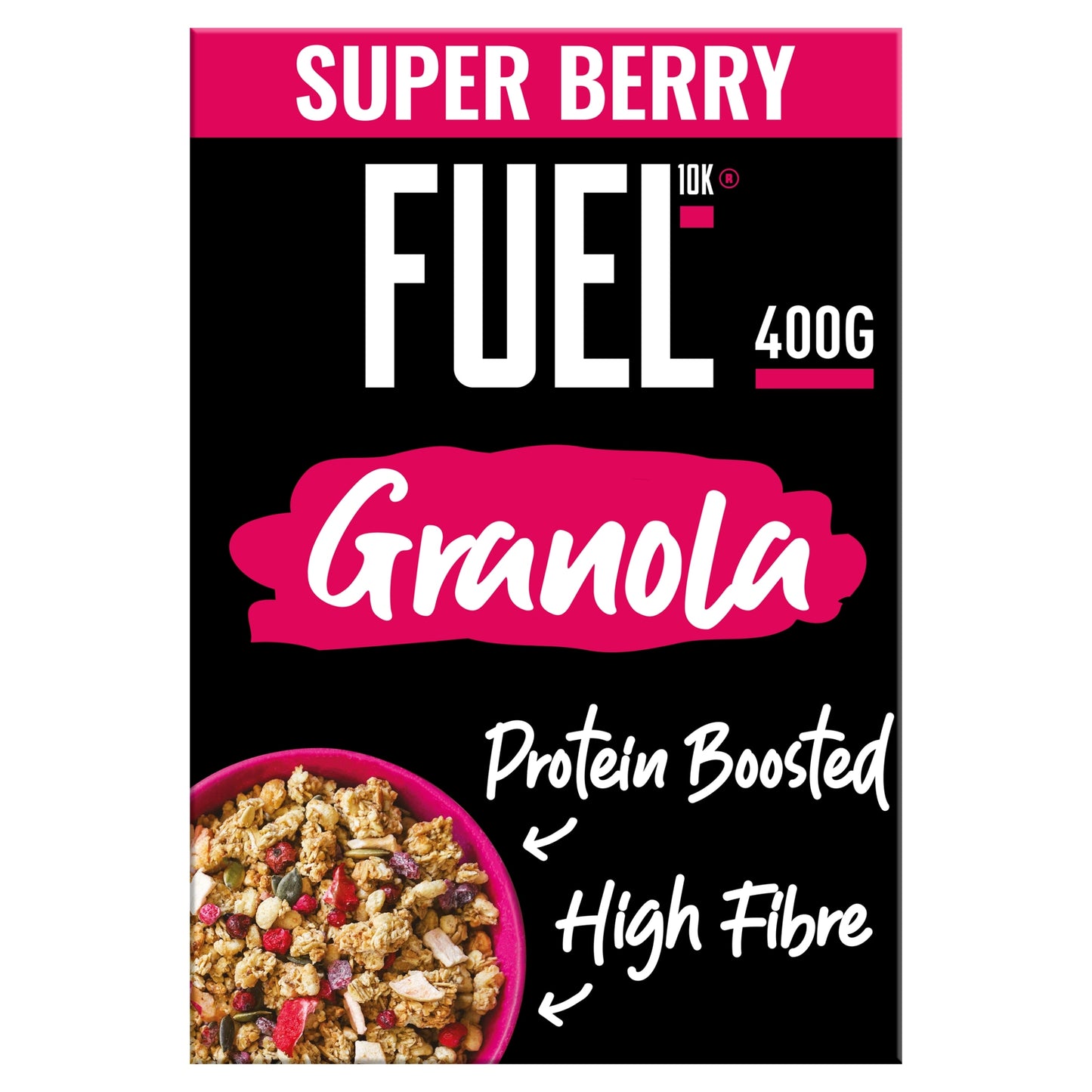FUEL10K Super Berry Protein Granola Breakfast Cereal 400g — image 1
