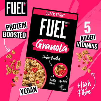 FUEL10K Super Berry Protein Granola Breakfast Cereal 400g — image 2
