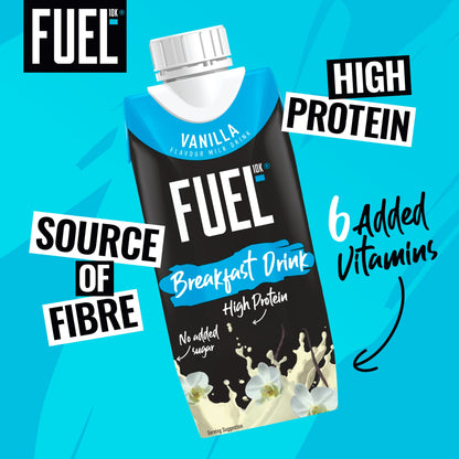 FUEL10K Vanilla High Protein Milk Breakfast Drink 330ml — image 2