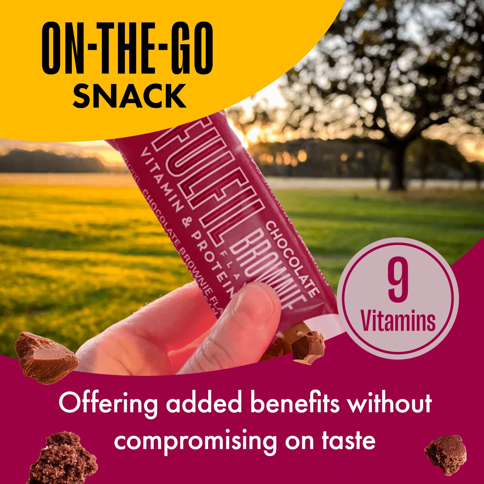 Fulfil Chocolate Brownie Flavour Vitamin & Protein Bar 40g — image 4