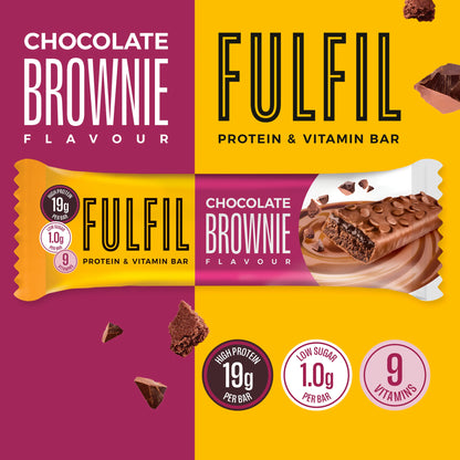 Fulfil Chocolate Brownie Protein & Vitamin Bar 55g — image 2