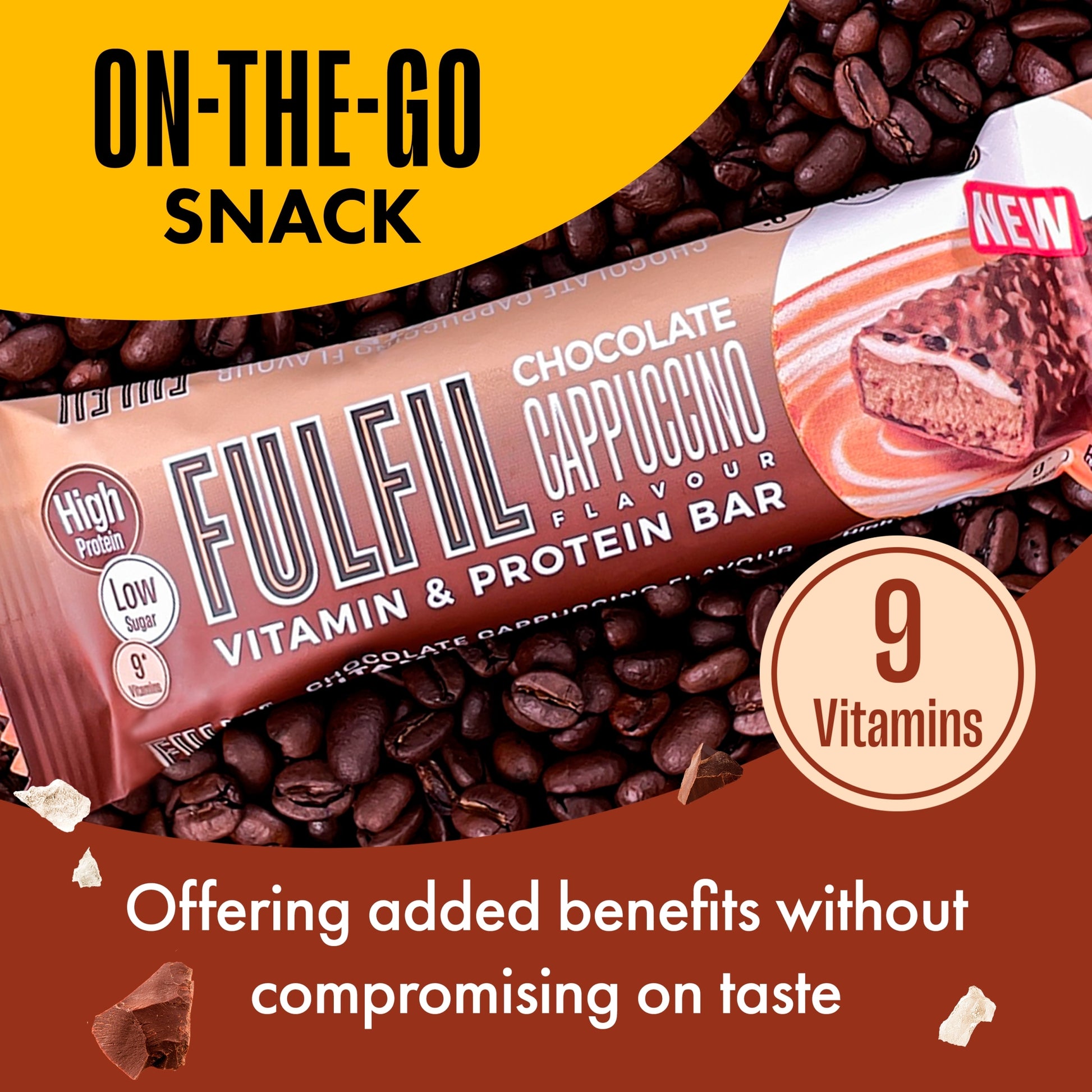 Fulfil Chocolate Cappuccino Vitamin & Protein Bar 55g — image 4