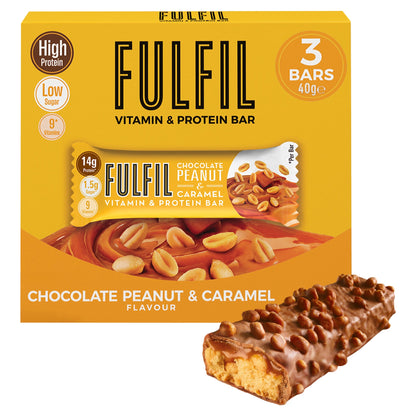 Fulfil Chocolate Peanut And Caramel Bar 3 X 40G — image 1